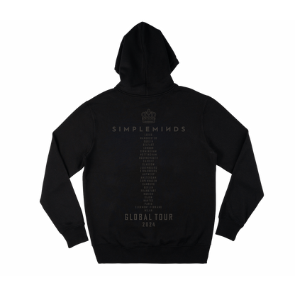 Crown Tonal Tour Itinerary Black Hoodie