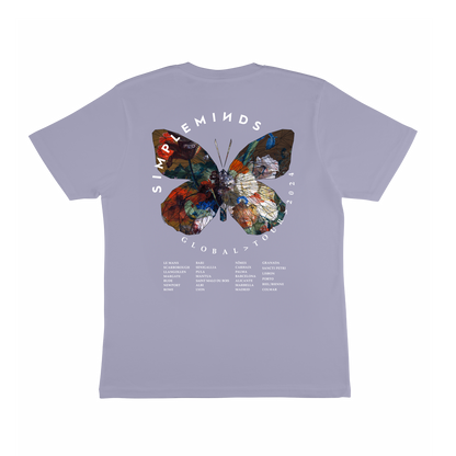 Butterfly Summer Tour Itinerary Lilac Tee