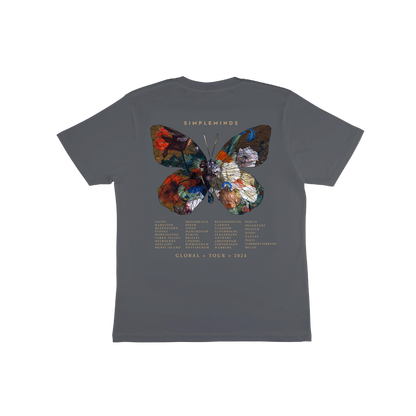 Butterfly Tour Itinerary Charcoal Tee